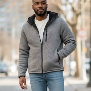 Hi-Tec Men's Charcoal Zip-Up Jacket